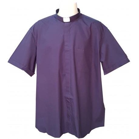 Camicia Clergy Manica Corta 100% Cotone