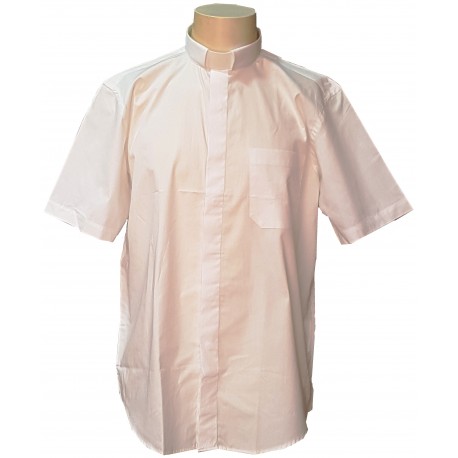 Camicia Clergy Manica Corta 100% cotone