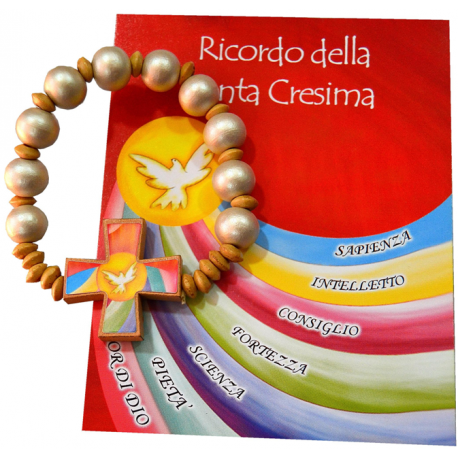 BRACCIALE in LEGNO "CRESIMA"