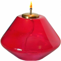 LAMPADA in VETRO "ROSSO"