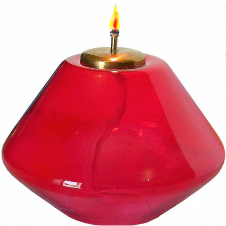 LAMPADA in VETRO "ROSSO"